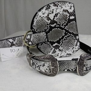 Snake Print Purse Wristlet With Matching